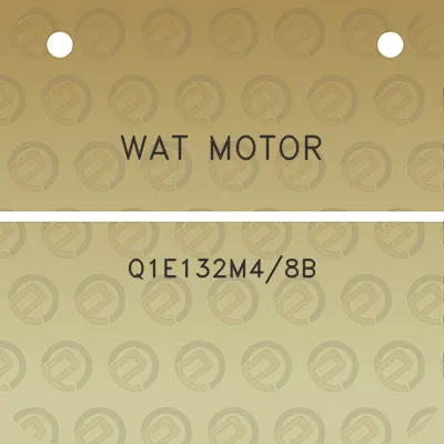 wat-motor-q1e132m48b