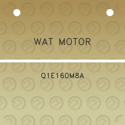 wat-motor-q1e160m8a