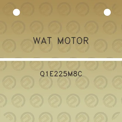 wat-motor-q1e225m8c