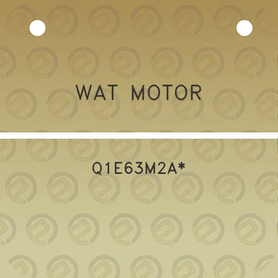 wat-motor-q1e63m2a