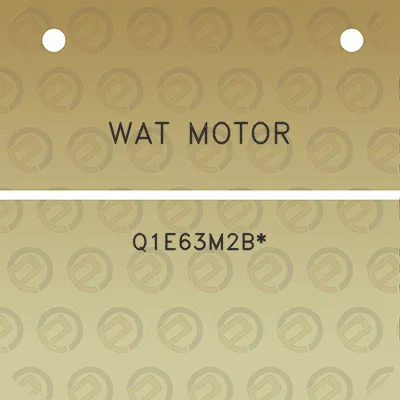 wat-motor-q1e63m2b