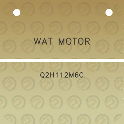 wat-motor-q2h112m6c