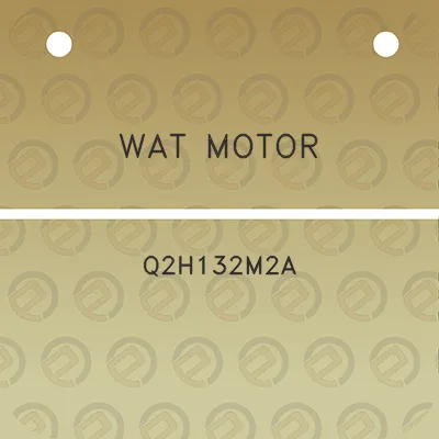 wat-motor-q2h132m2a