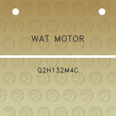 wat-motor-q2h132m4c