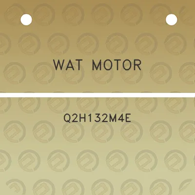 wat-motor-q2h132m4e