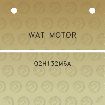 wat-motor-q2h132m6a