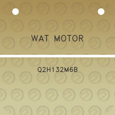 wat-motor-q2h132m6b