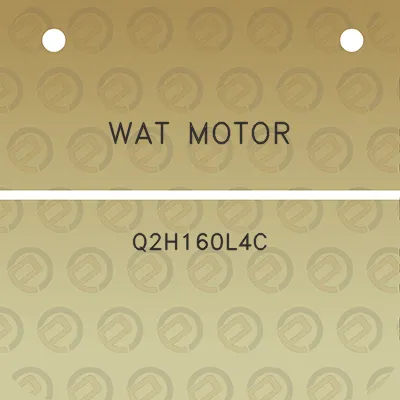 wat-motor-q2h160l4c