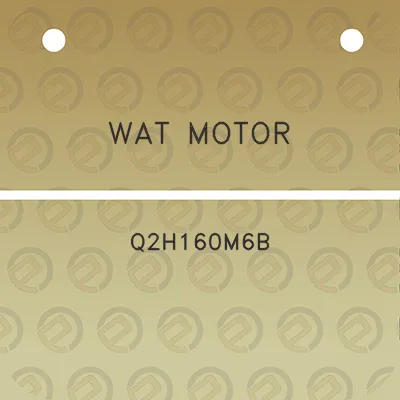 wat-motor-q2h160m6b