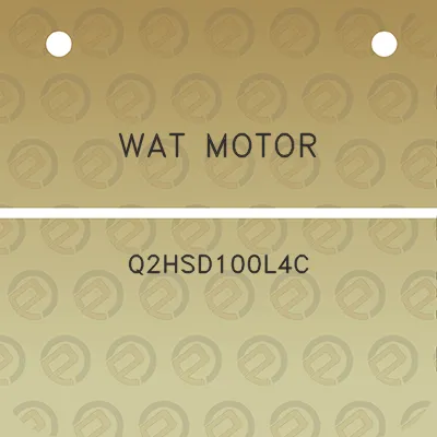 wat-motor-q2hsd100l4c