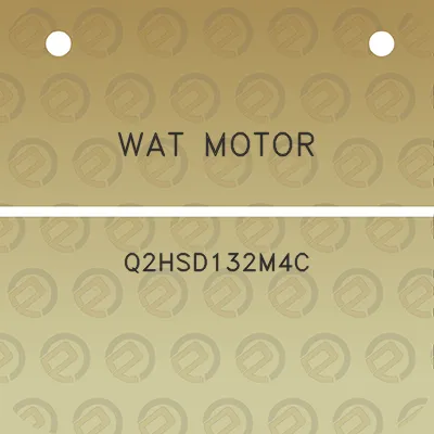 wat-motor-q2hsd132m4c