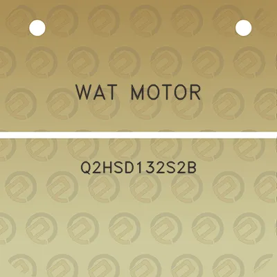 wat-motor-q2hsd132s2b