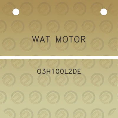 wat-motor-q3h100l2de