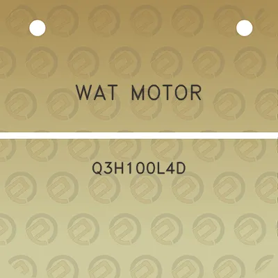 wat-motor-q3h100l4d