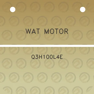 wat-motor-q3h100l4e