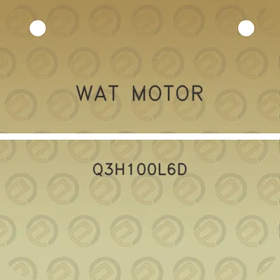 wat-motor-q3h100l6d