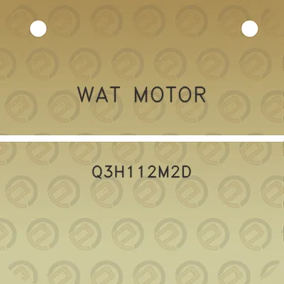 wat-motor-q3h112m2d