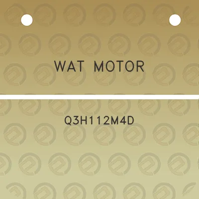 wat-motor-q3h112m4d