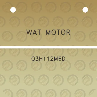 wat-motor-q3h112m6d