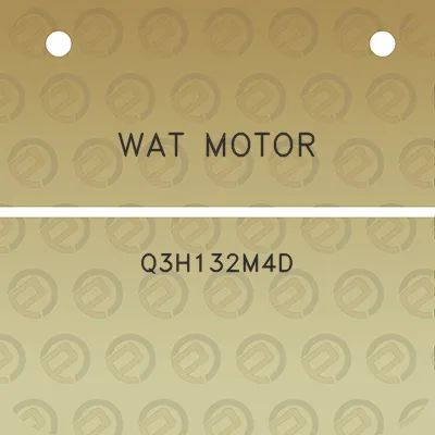 wat-motor-q3h132m4d