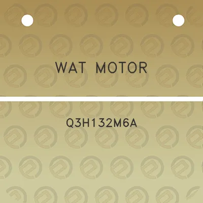 wat-motor-q3h132m6a