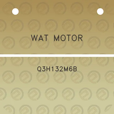 wat-motor-q3h132m6b