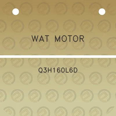 wat-motor-q3h160l6d