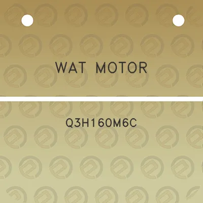 wat-motor-q3h160m6c