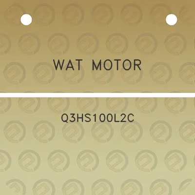 wat-motor-q3hs100l2c