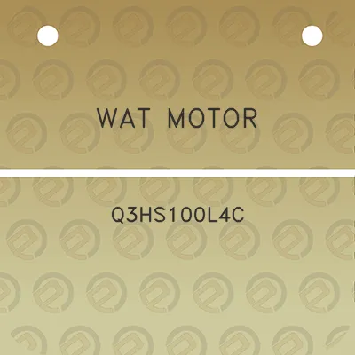 wat-motor-q3hs100l4c