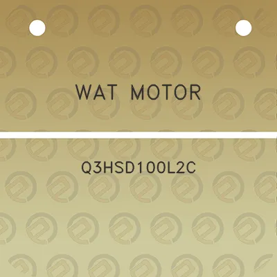 wat-motor-q3hsd100l2c