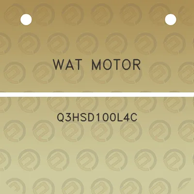 wat-motor-q3hsd100l4c