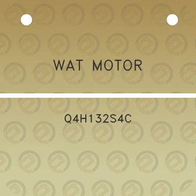 wat-motor-q4h132s4c