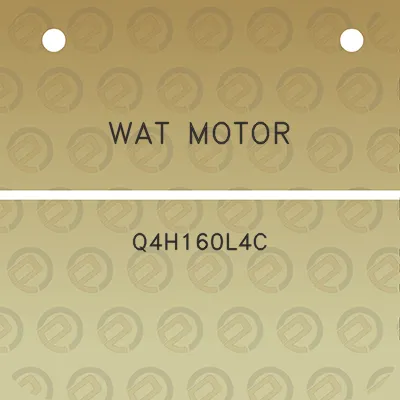 wat-motor-q4h160l4c