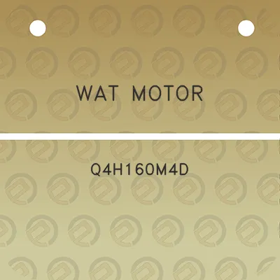 wat-motor-q4h160m4d