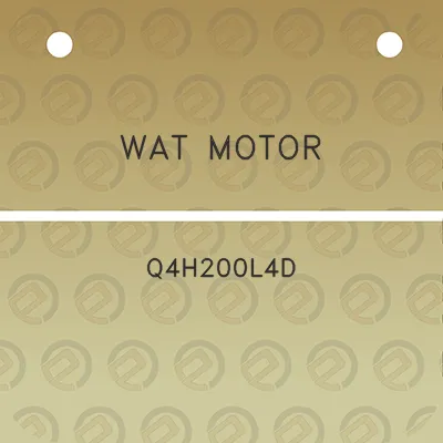 wat-motor-q4h200l4d