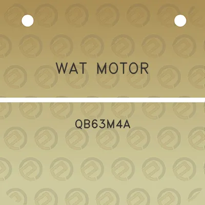 wat-motor-qb63m4a