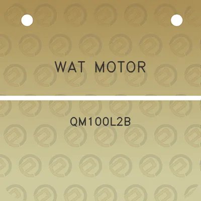 wat-motor-qm100l2b