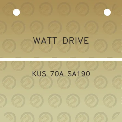 watt-drive-kus-70a-sa190