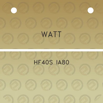 watt-hf40s-ia80