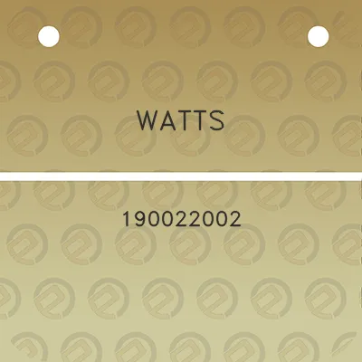 watts-190022002