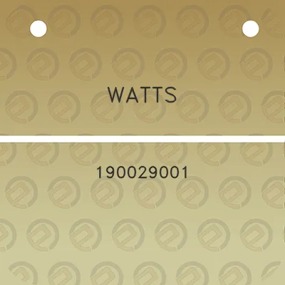 watts-190029001