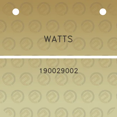 watts-190029002