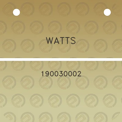 watts-190030002