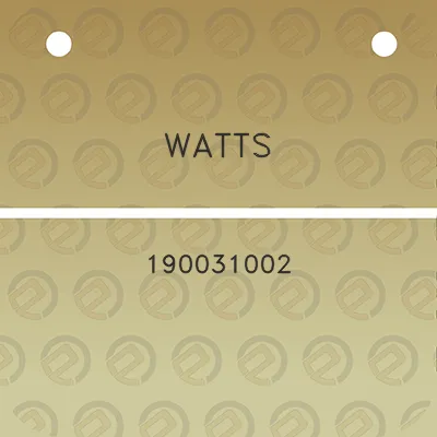 watts-190031002