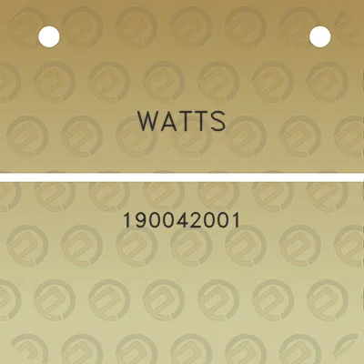 watts-190042001