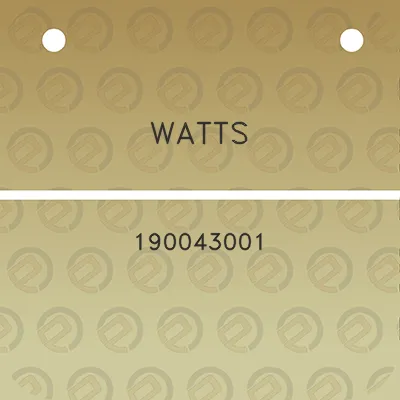 watts-190043001