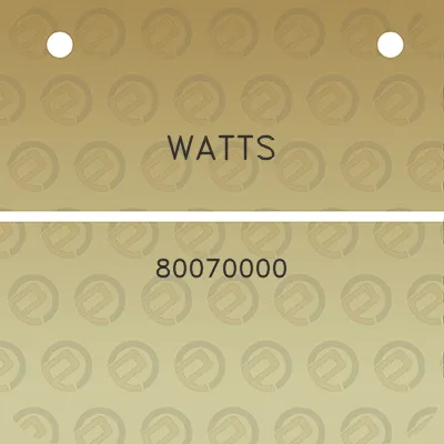 watts-80070000