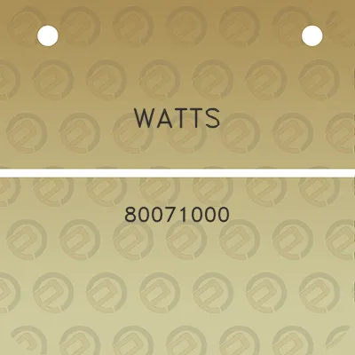 watts-80071000