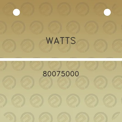 watts-80075000